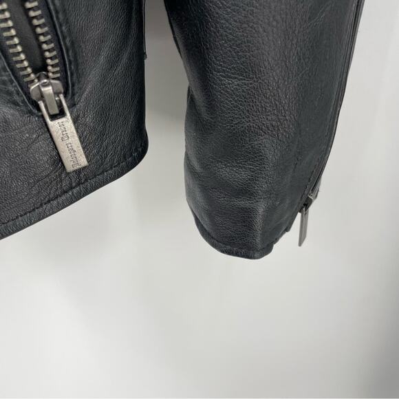 Bolongaro Trevor Leather Jacket Moto Size Small Black - Picture 8 of 15